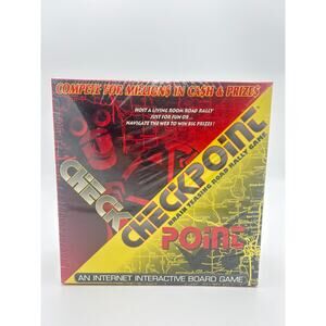 Checkpoint Brain Teasing Road Rally Board Game Brand New Vintage 1997